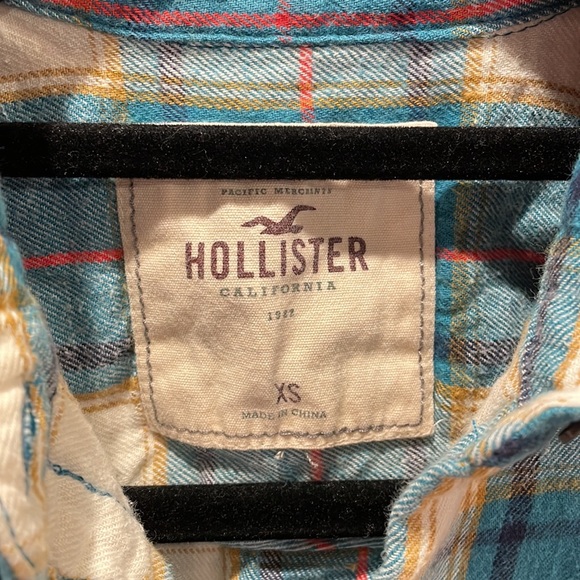Hollister size XS flannel button up. - Picture 3 of 5
